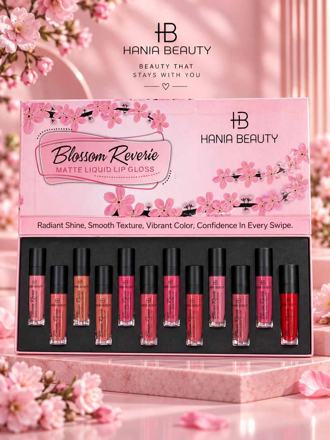 Hania Beauty Blossom Matte Lipgloss Set