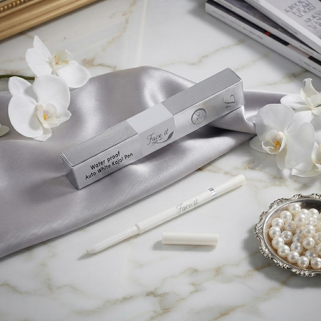 Faceit White Gel Eye Pencil | Waterproof | Smudge-Proof