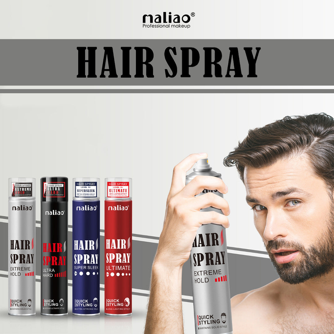 Maliao Ultimate Hair Spray - Quick Styling, Long-Lasting Effect | Hair Spray for Men | Hair Styling | Hair Setting Spray | Hair Fixing Spray | Strong Hold