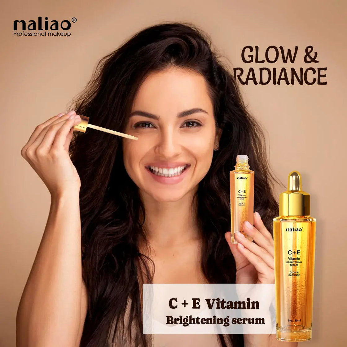Maliao Vitamin-C+E Glow & Radiance Serum