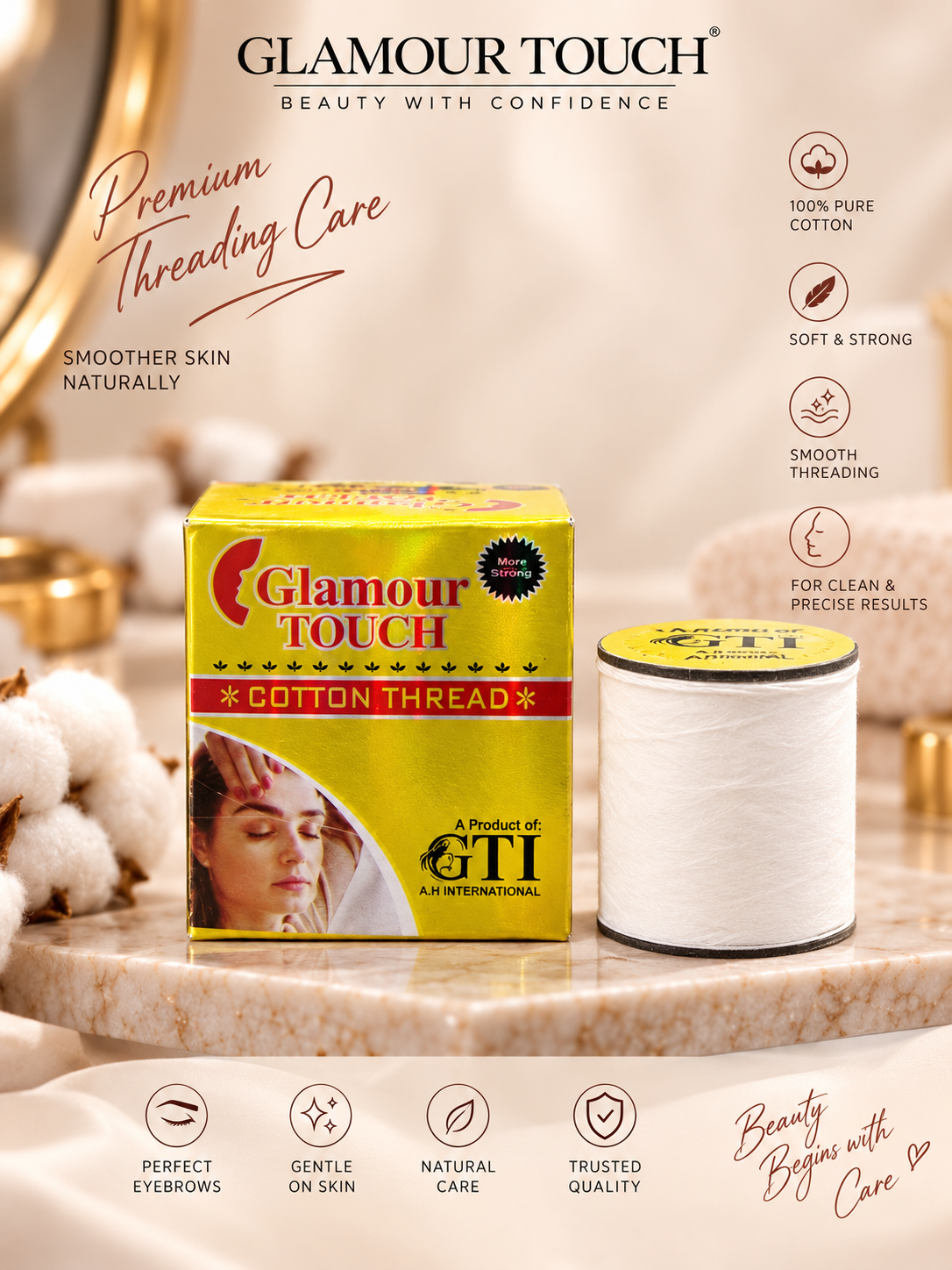 Glamourtouch Hair Removing High Quality Thread