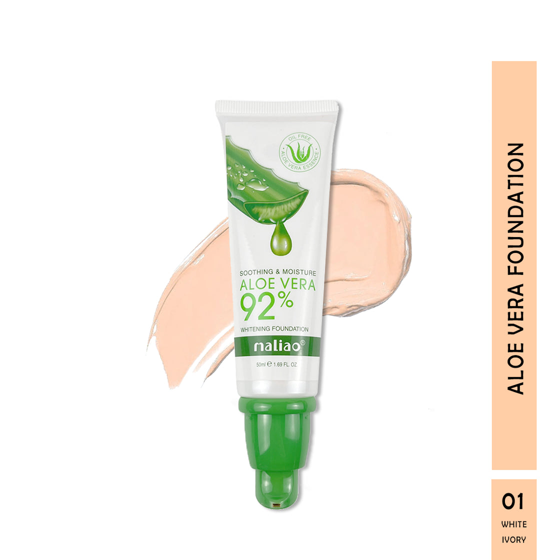 Maliao Aloe Vera 92% Soothing & Moisture Whitening Foundation - Nourish and Illuminate