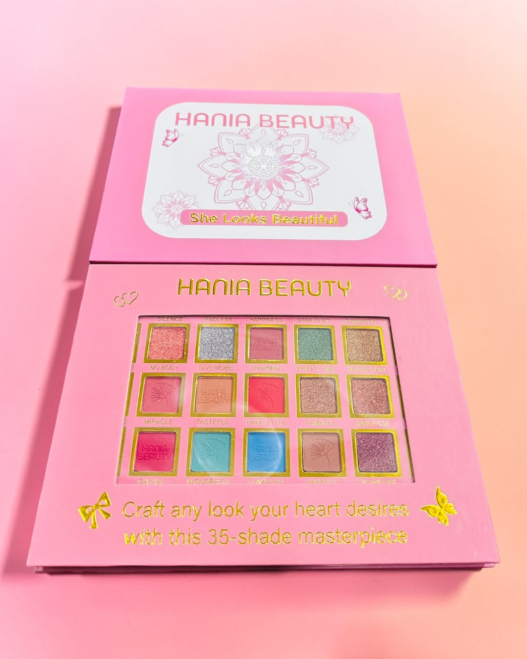 Hania Beauty 35 Color High Pigmented Eyeshadow Palette