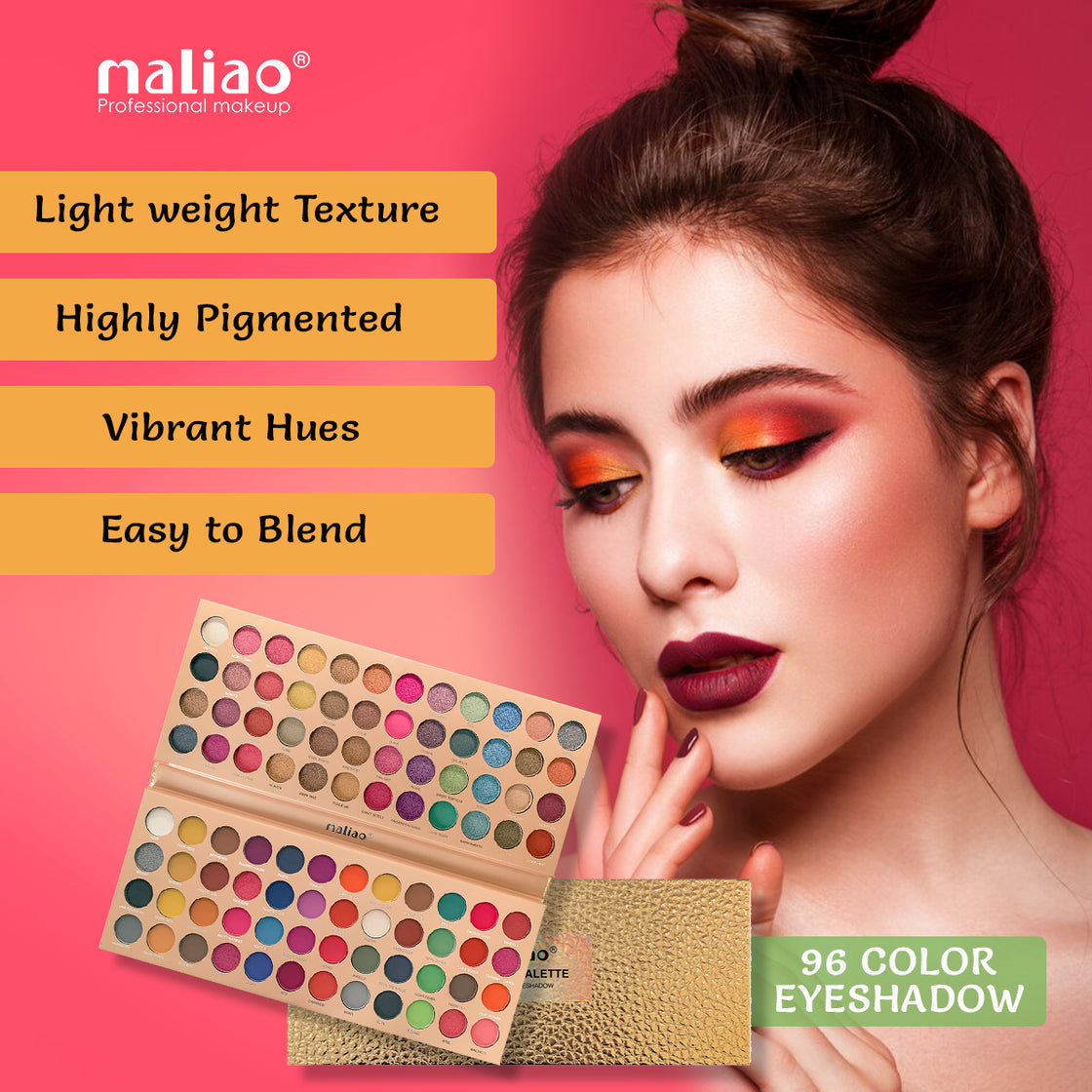 Maliao 96 Color Eyeshadow Makeup Palette - Create Limitless Eye Looks