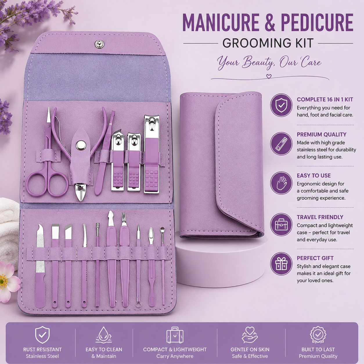 Manicure & Pedicure Tools Set