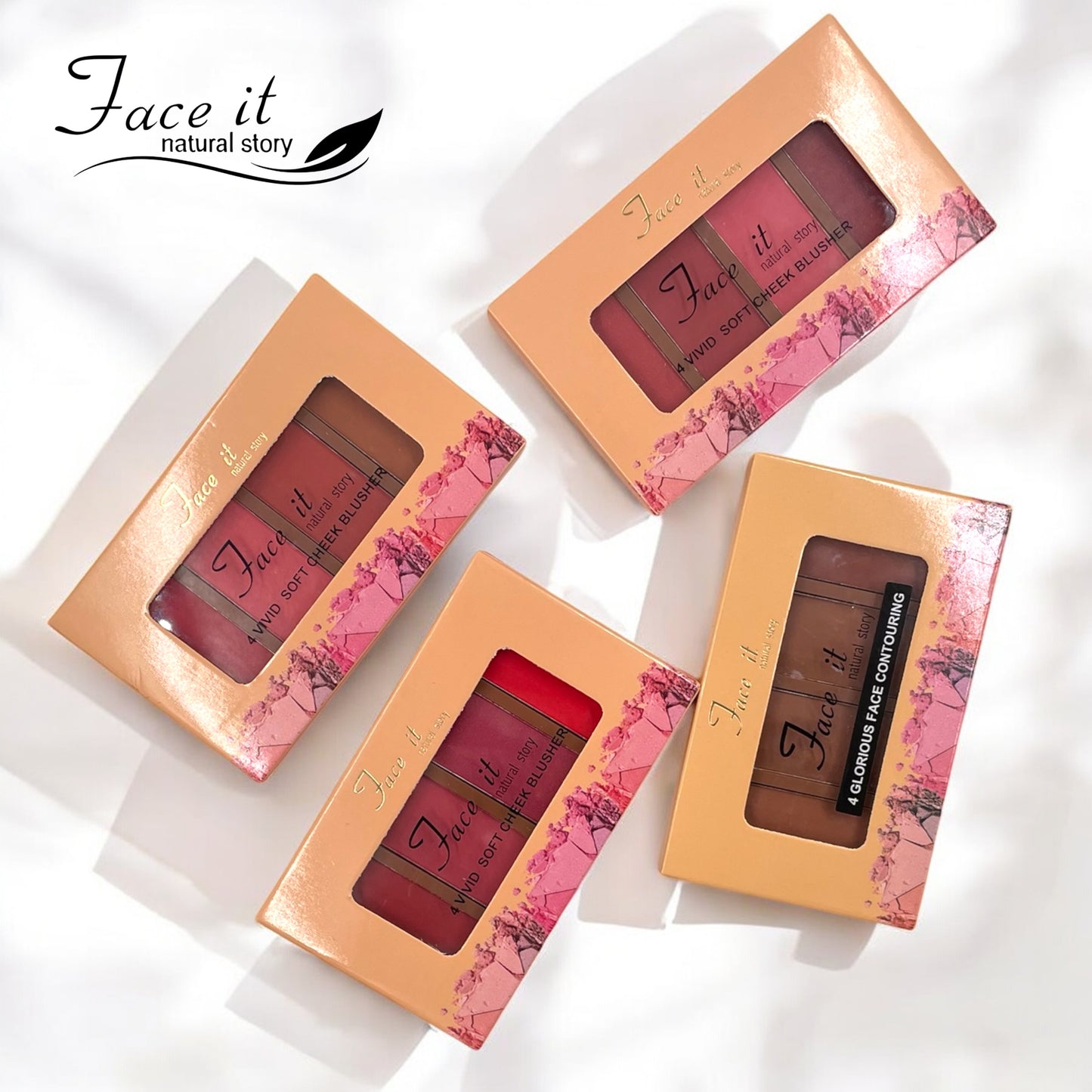 Faceit 4 Color Blush & Contour Palette