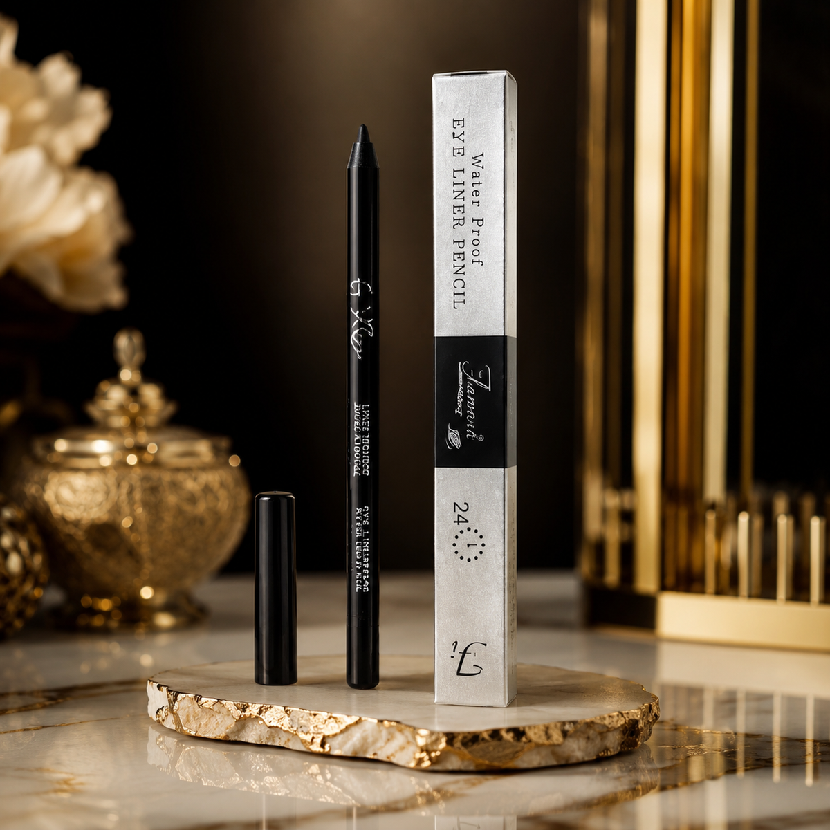 Faceit Black Gel Eye Pencil | Waterproof | Smudge-Proof | Longlasting