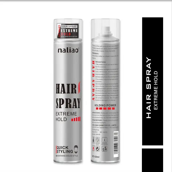 Maliao Extreme Hold Hairspray - Quick Styling for a Solid Style Statement