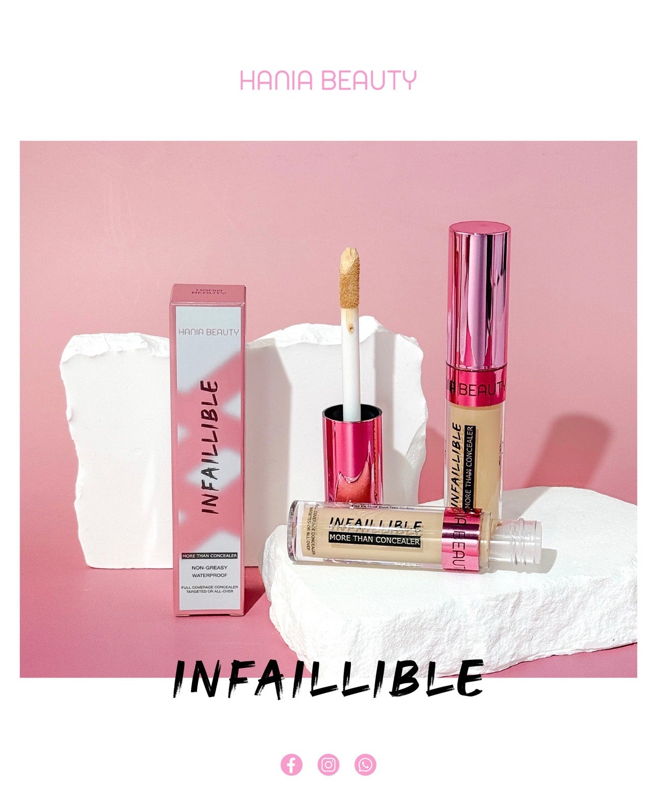 Hania Beauty Infallible High Coverage Liquid Concealer