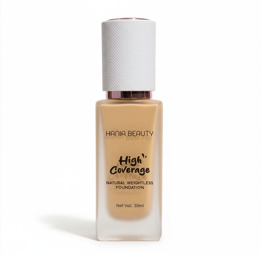 Hania Beauty High Coverage Foundation | Waterproof | Longlasting