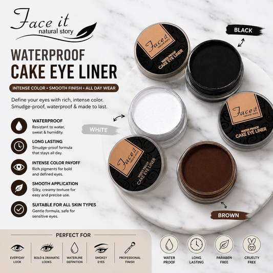 Faceit High Quality Waterproof & Longlasting Cake Eyeliner