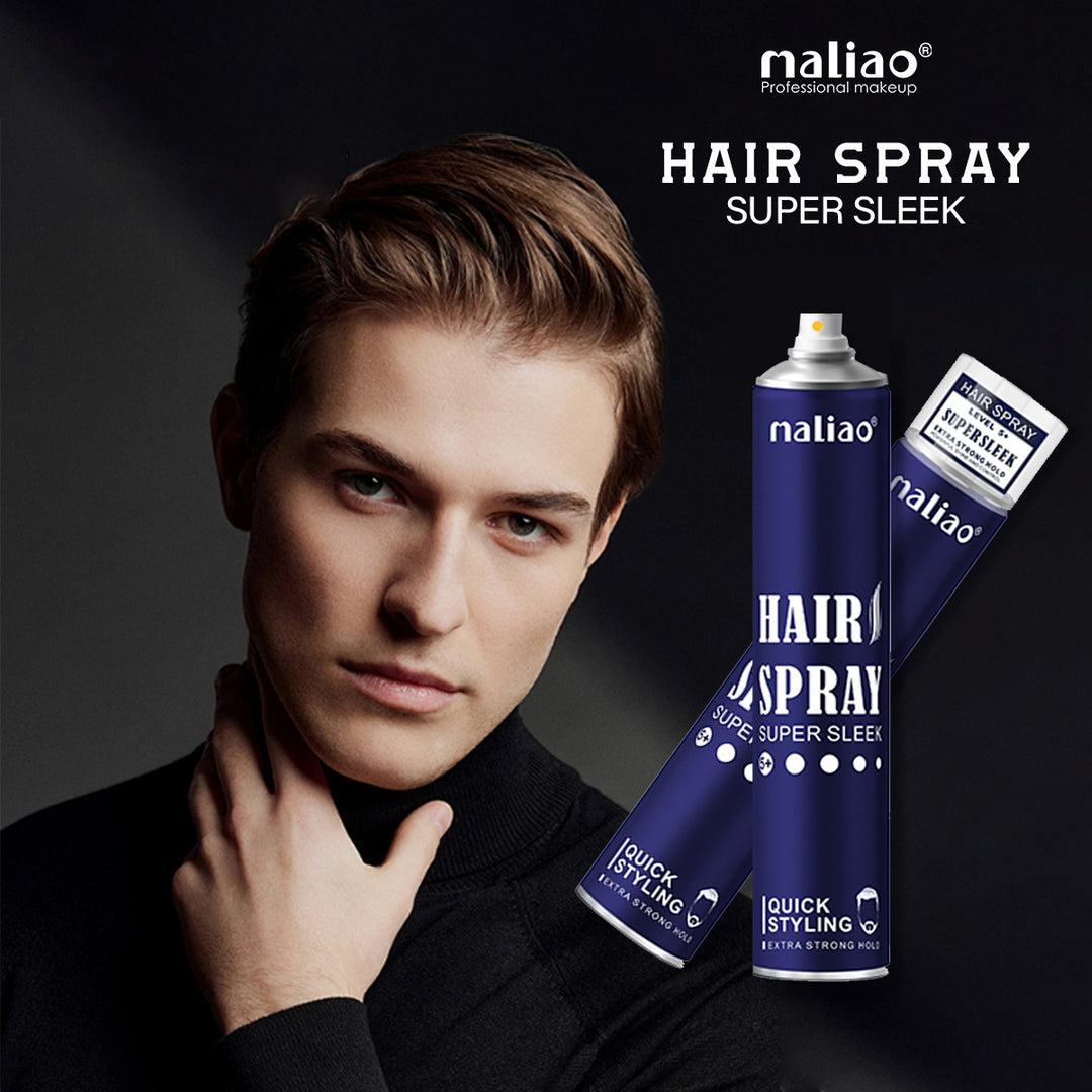 Maliao Fixing Hair Spray - Super Sleek Extra Strong Hold for Quick Styling | Hair Spray for Men | Hair Setting & Fixing | Long-Lasting Hold