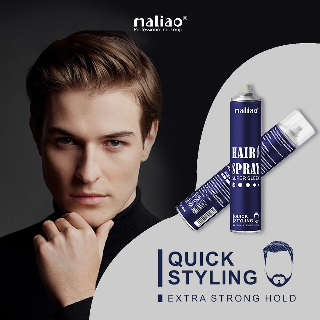 Maliao Fixing Hair Spray - Super Sleek Extra Strong Hold for Quick Styling | Hair Spray for Men | Hair Setting & Fixing | Long-Lasting Hold