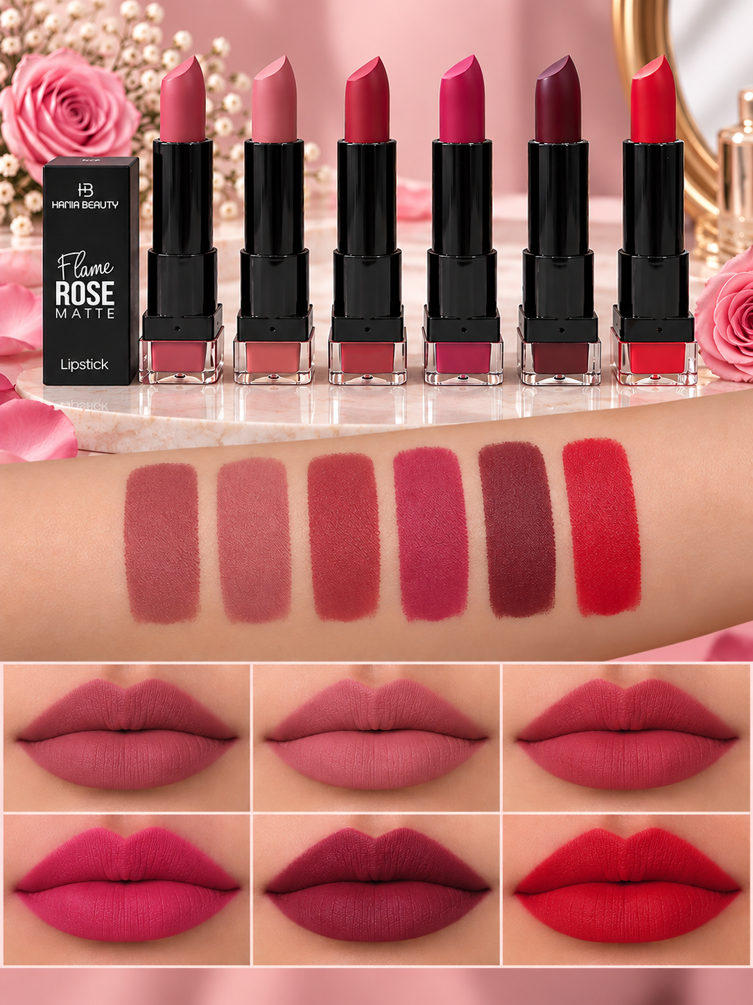 Hania Beauty Flame Matte Lipstick