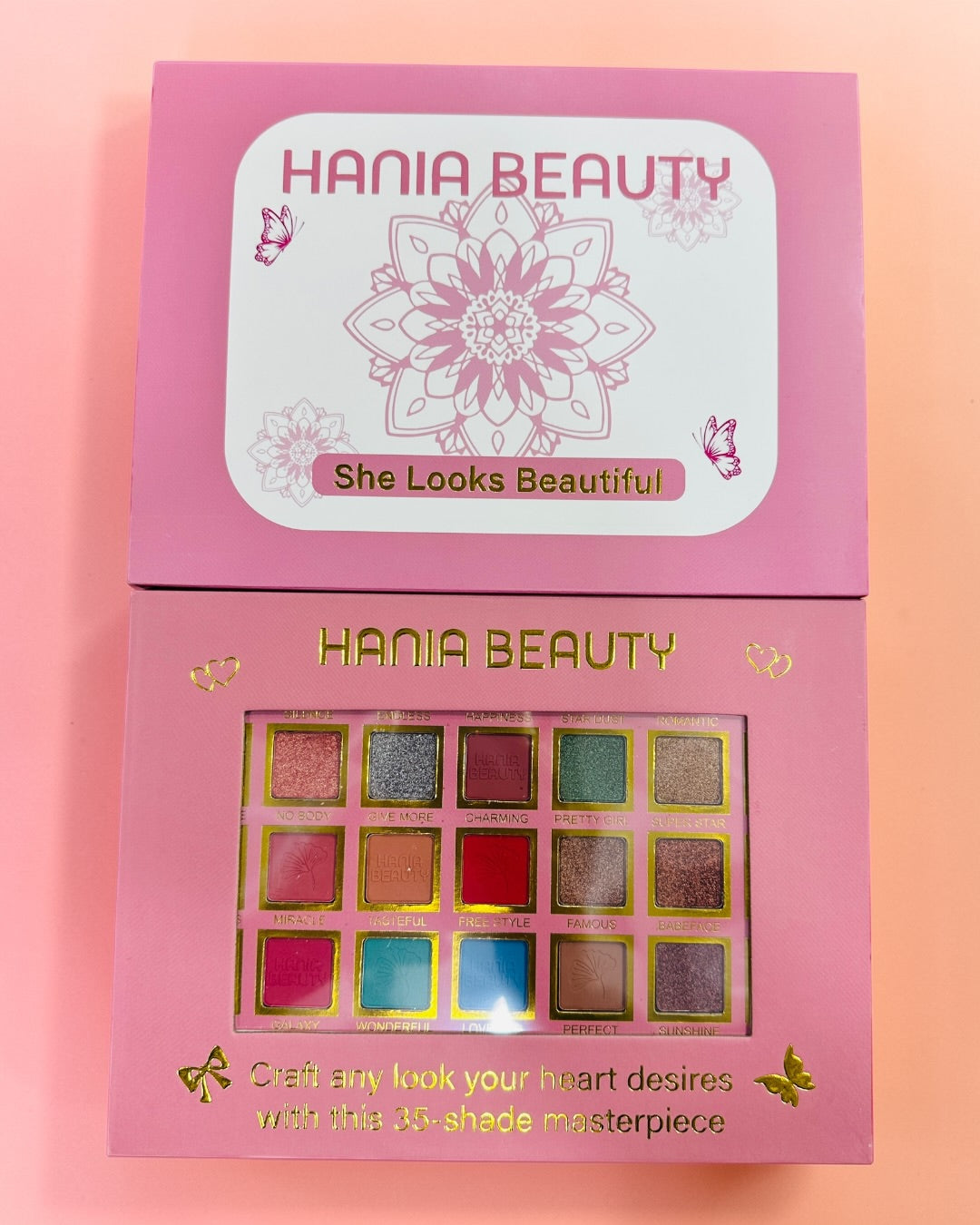 Hania Beauty 35 Color High Pigmented Eyeshadow Palette