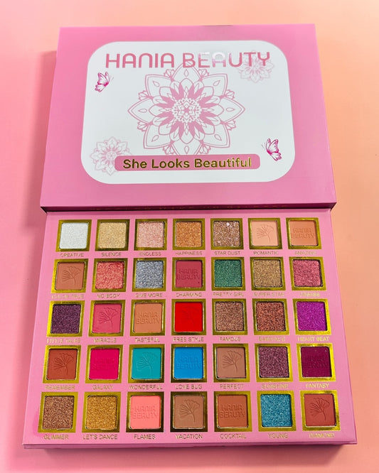 Hania Beauty 35 Color High Pigmented Eyeshadow Palette