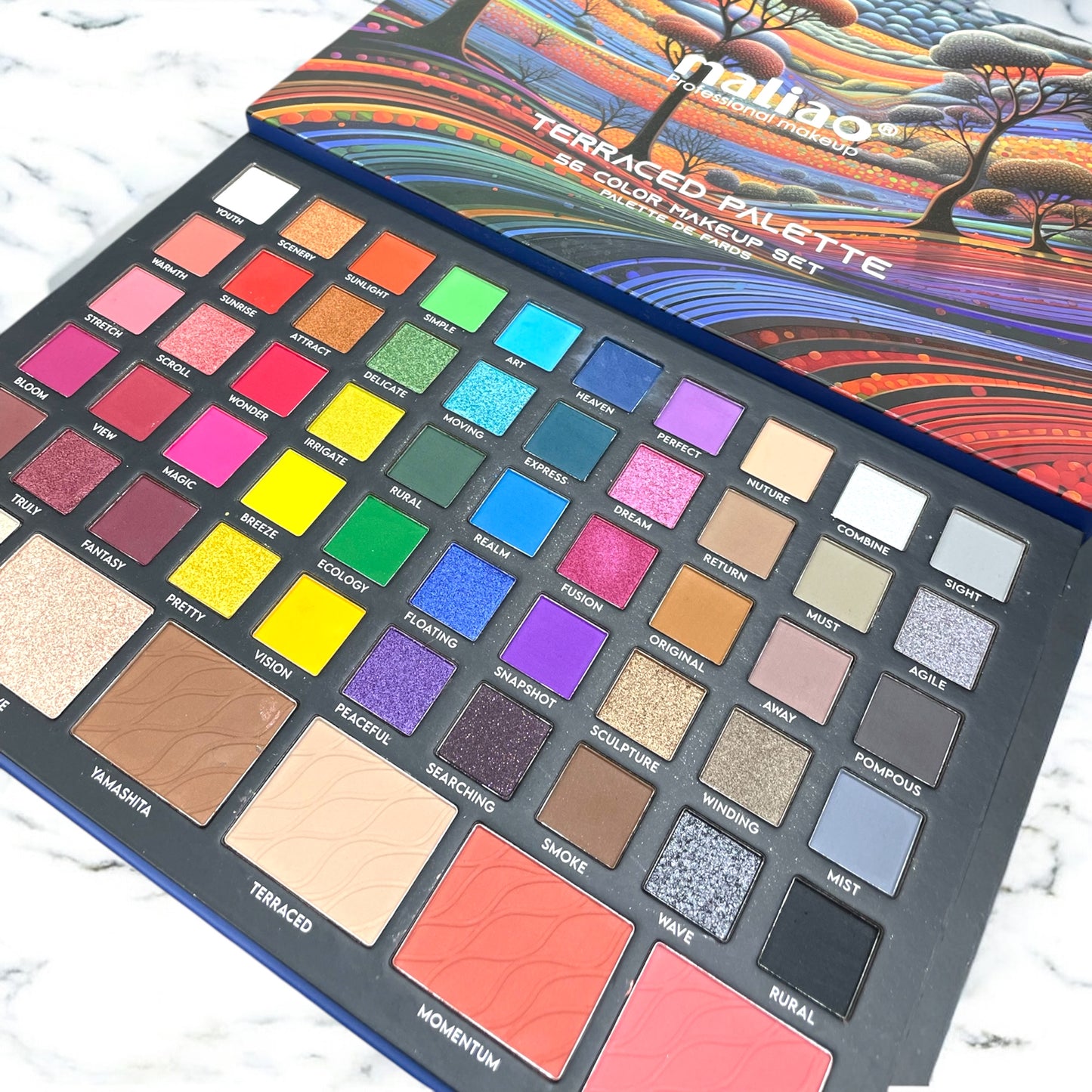 Maliao 56 Color Terraced Makeup Palette