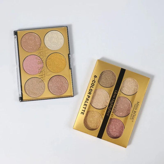 Miss Rose 6 Color Highlighter Palette