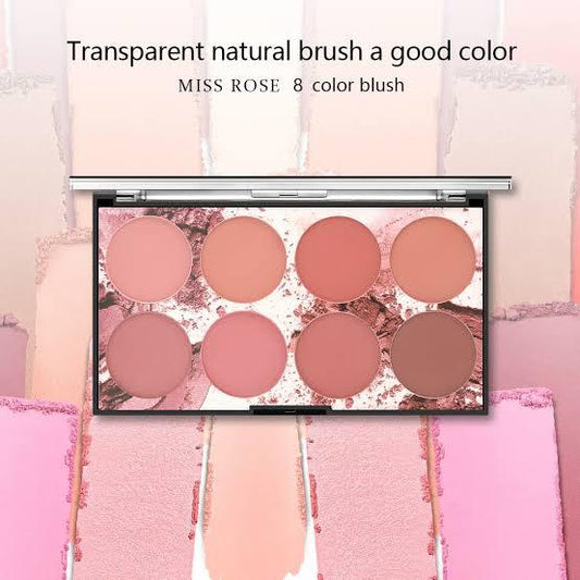 Miss Rose 8 Color Blusher Palette