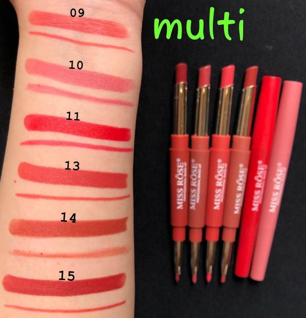 Miss Rose 2in1 Multi Lipstick + Lipliner Set