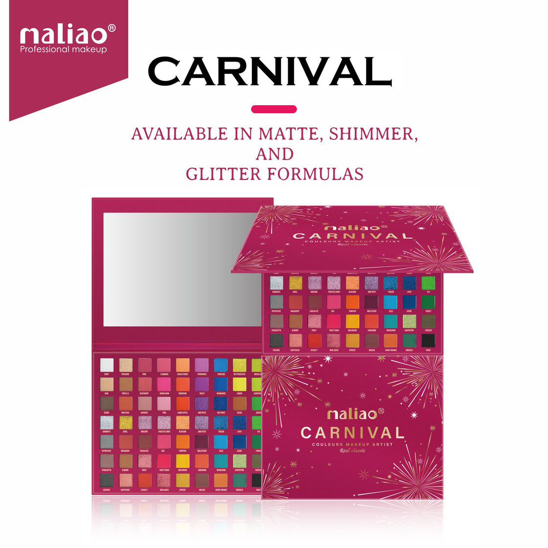 Maliao Carnival Couleurs Makeup Artist Palette - 63 Colors for Endless Creativity