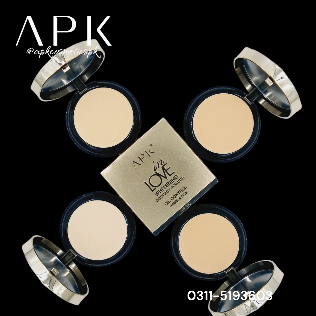 APK 2in1 InLove Whitening Prime & Fine Oil Control Compact Powder