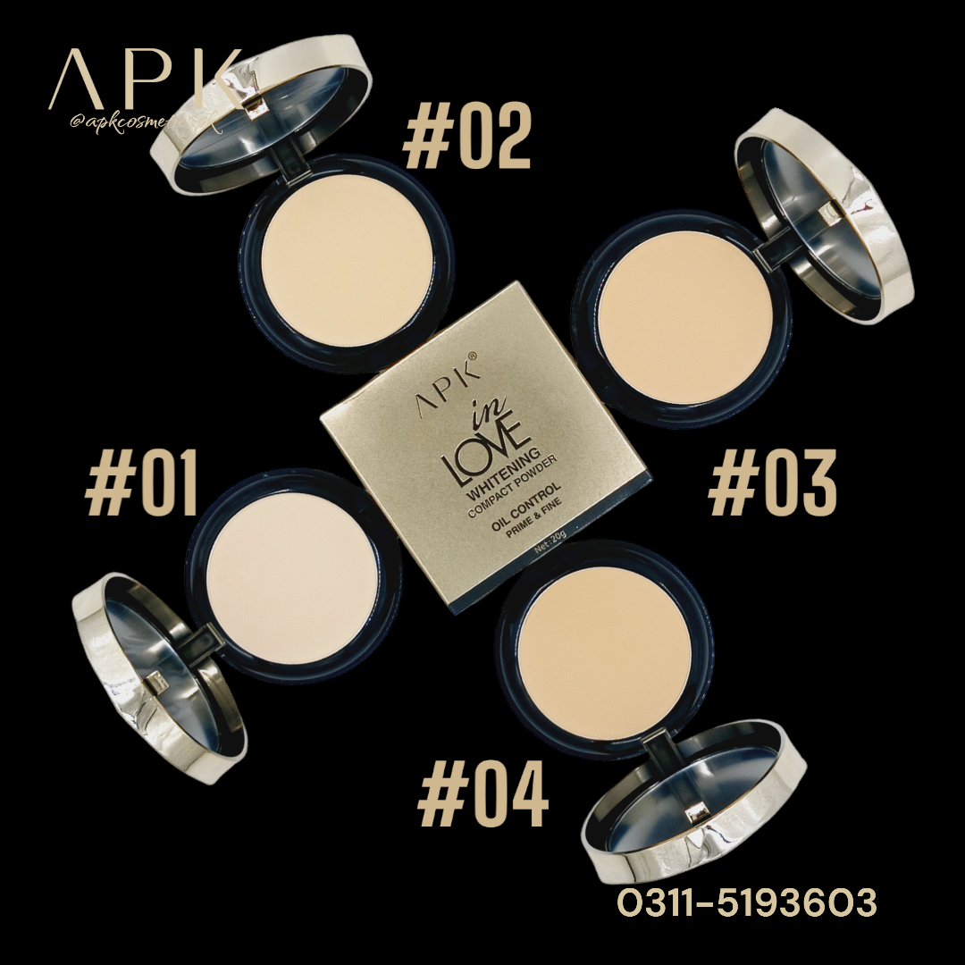 APK 2in1 InLove Whitening Prime & Fine Oil Control Compact Powder