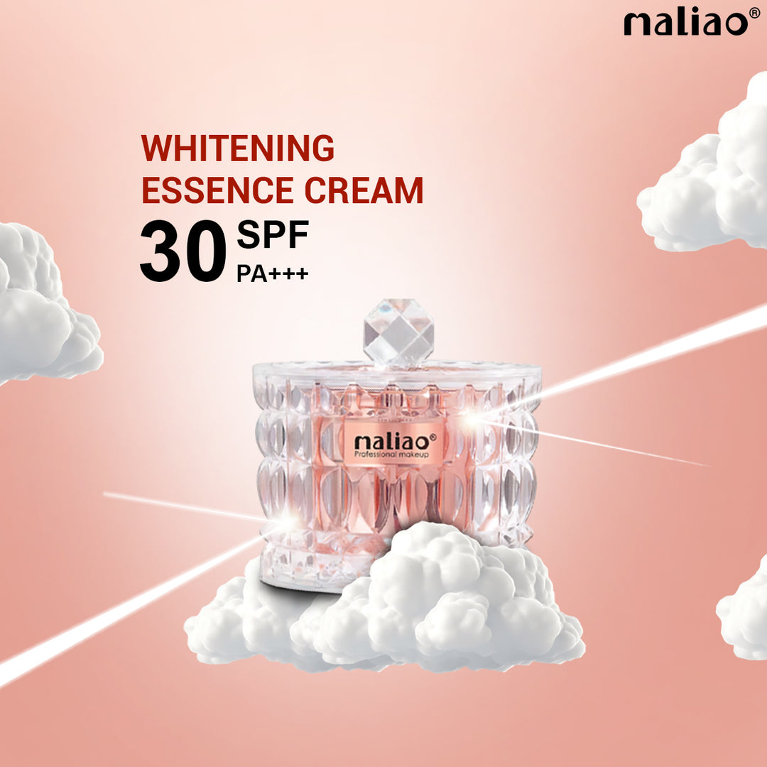 Maliao Whitening Essence Cream - Hyaluronic Acid & SPF 30 PA+++ for Radiant Skin