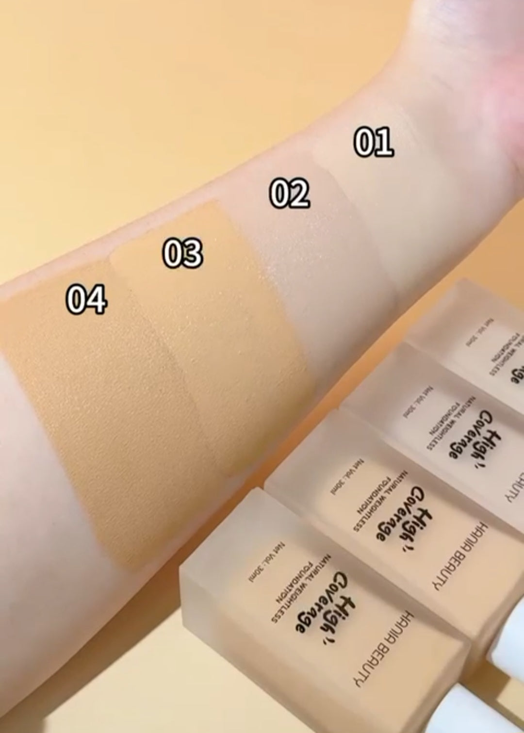 Hania Beauty High Coverage Foundation | Waterproof | Longlasting